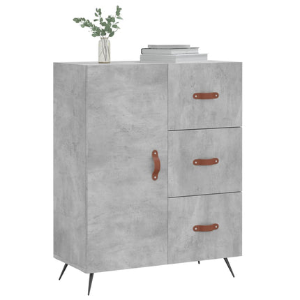 Skänk betonggrå 69,5x34x90 cm konstruerat trä