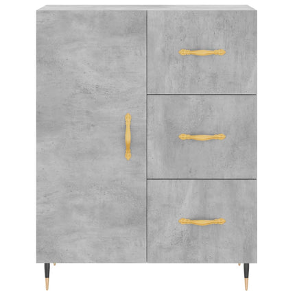 Skänk betonggrå 69,5x34x90 cm konstruerat trä