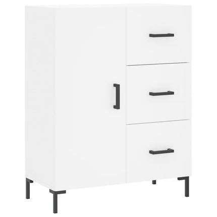 Skåp vit 69,5x34x90 cm konstruerat trä