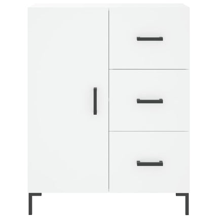 Skåp vit 69,5x34x90 cm konstruerat trä