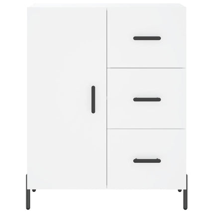 Skåp vit 69,5x34x90 cm konstruerat trä