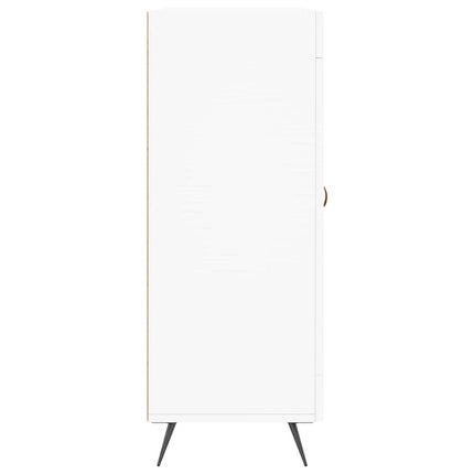 Skåp vit 69,5x34x90 cm konstruerat trä