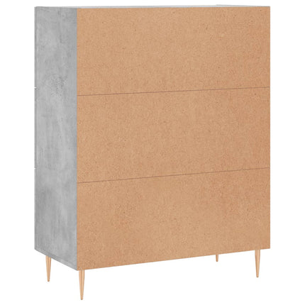 Skänk betonggrå 69,5x34x90 cm konstruerat trä
