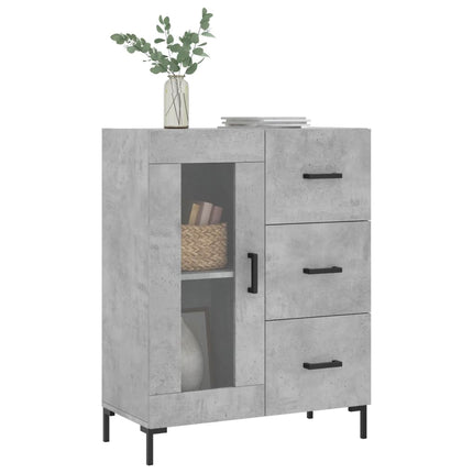Skänk betonggrå 69,5x34x90 cm konstruerat trä