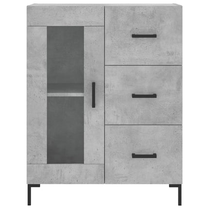 Skänk betonggrå 69,5x34x90 cm konstruerat trä