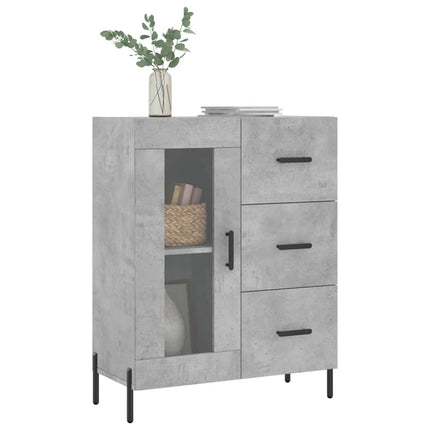 Skänk betonggrå 69,5x34x90 cm konstruerat trä