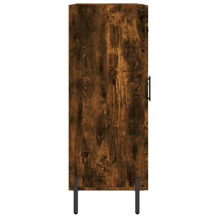 Skänk rökfärgad ek 69,5x34x90 cm konstruerat trä