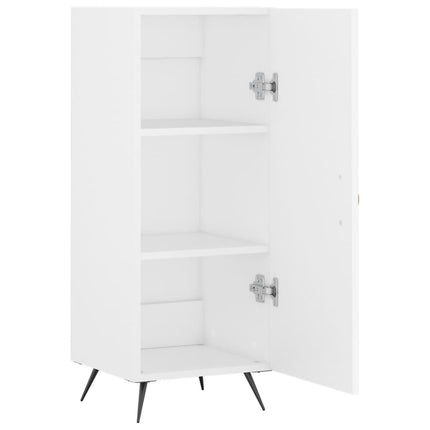 Skänk vit 34,5x34x90 cm konstruerat trä