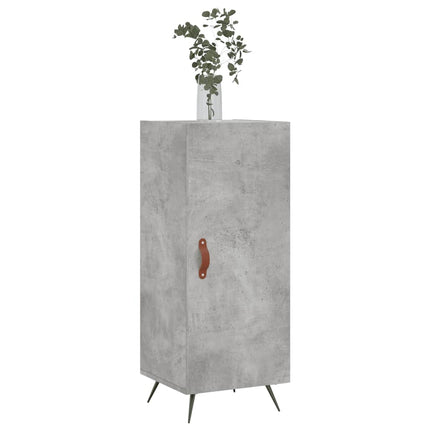Skåp betonggrå 34,5x34x90 cm konstruerat trä