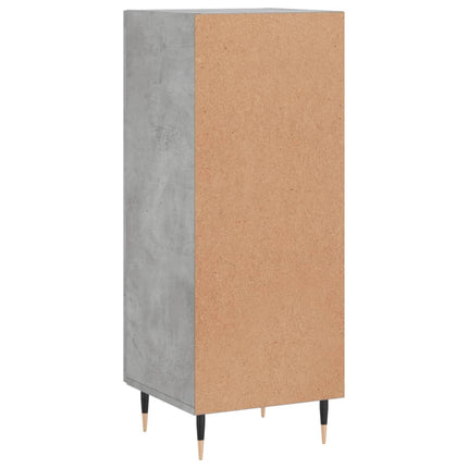 Skåp betonggrå 34,5x34x90 cm konstruerat trä