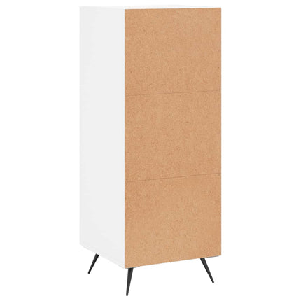 Skänk vit 34,5x34x90 cm konstruerat trä