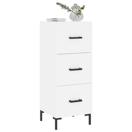 Skänk vit 34,5x34x90 cm konstruerat trä