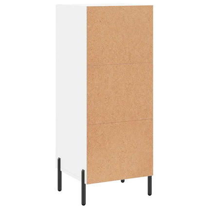 Skänk vit 34,5x34x90 cm konstruerat trä