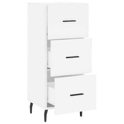 Skänk vit 34,5x34x90 cm konstruerat trä