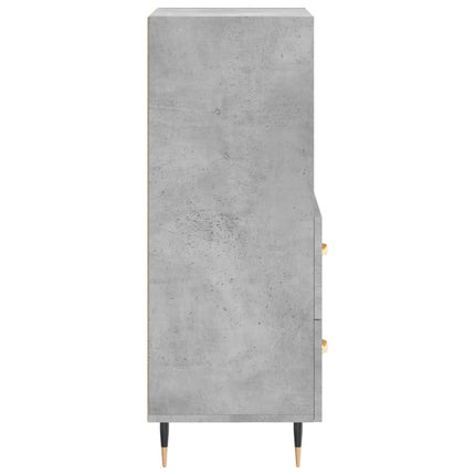 Skåp betonggrå 34,5x34x90 cm konstruerat trä