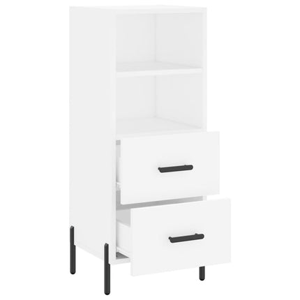 Skänk vit 34,5x34x90 cm konstruerat trä