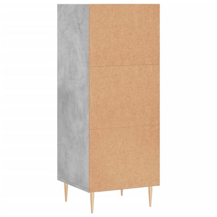 Skänk betonggrå 34,5x32,5x90 cm konstruerat trä
