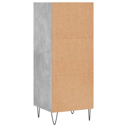 Skänk betonggrå 34,5x32,5x90 cm konstruerat trä