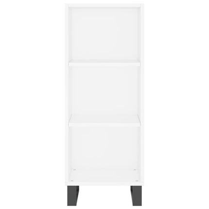 Skåp vit 34,5x32,5x90 cm konstruerat trä