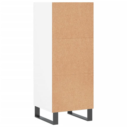 Skåp vit 34,5x32,5x90 cm konstruerat trä