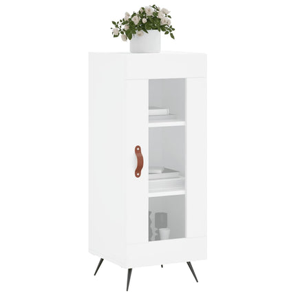 Skänk vit 34,5x34x90 cm konstruerat trä