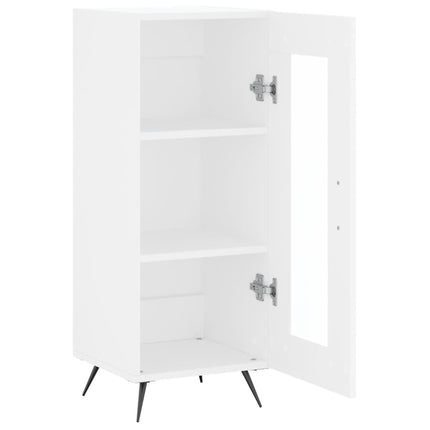 Skänk vit 34,5x34x90 cm konstruerat trä