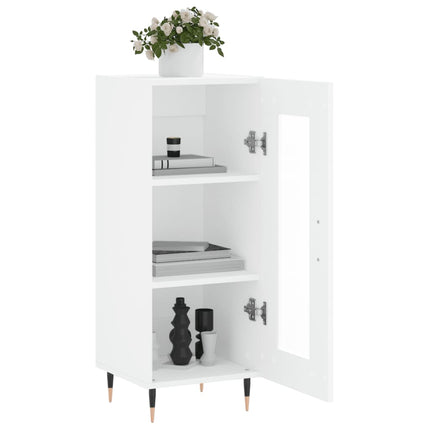 Skänk vit 34,5x34x90 cm konstruerat trä