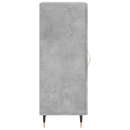 Skåp betonggrå 34,5x34x90 cm konstruerat trä
