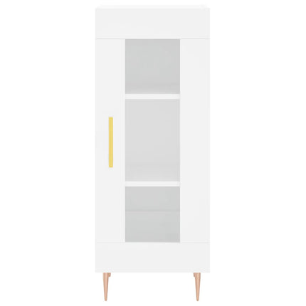 Skänk vit 34,5x34x90 cm konstruerat trä