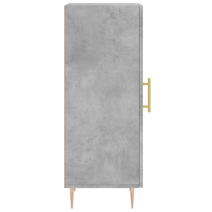 Skåp betonggrå 34,5x34x90 cm konstruerat trä