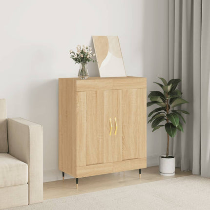 Skänk sonoma-ek 69,5x34x90 cm konstruerat trä