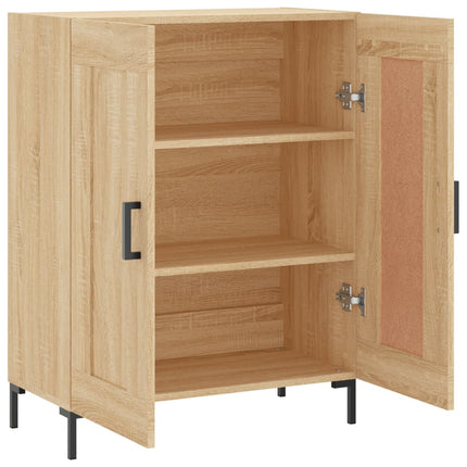 Skänk sonoma-ek 69,5x34x90 cm konstruerat trä
