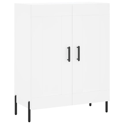 Skåp vit 69,5x34x90 cm konstruerat trä