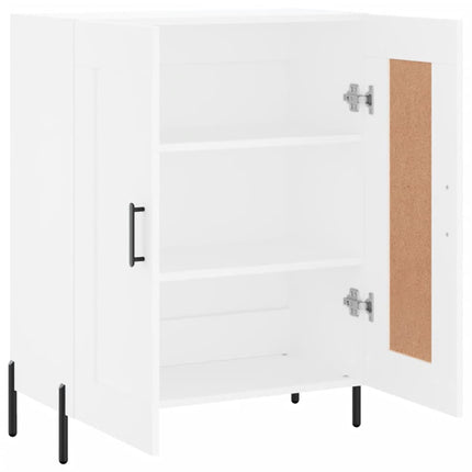 Skåp vit 69,5x34x90 cm konstruerat trä