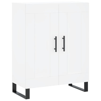 Skåp vit 69,5x34x90 cm konstruerat trä