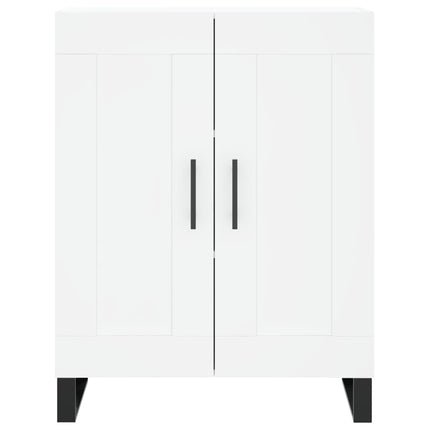 Skåp vit 69,5x34x90 cm konstruerat trä