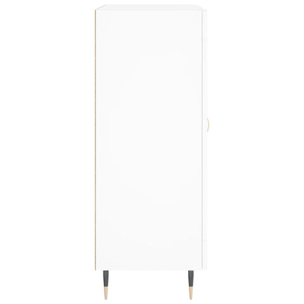 Skåp vit 69,5x34x90 cm konstruerat trä