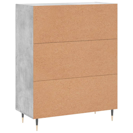 Skänk betonggrå 69,5x34x90 cm konstruerat trä