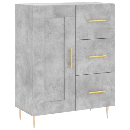 Skänk betonggrå 69,5x34x90 cm konstruerat trä