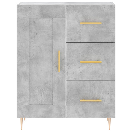 Skänk betonggrå 69,5x34x90 cm konstruerat trä