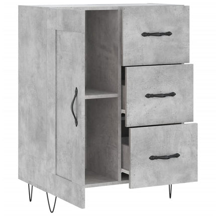 Skänk betonggrå 69,5x34x90 cm konstruerat trä