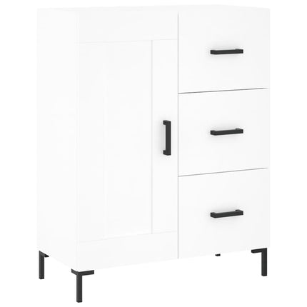 Skåp vit 69,5x34x90 cm konstruerat trä