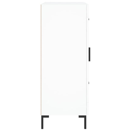 Skåp vit 69,5x34x90 cm konstruerat trä