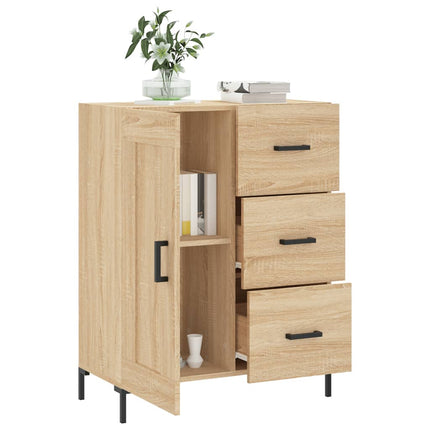 Skänk sonoma-ek 69,5x34x90 cm konstruerat trä