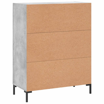 Skänk betonggrå 69,5x34x90 cm konstruerat trä