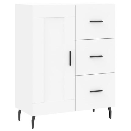 Skåp vit 69,5x34x90 cm konstruerat trä