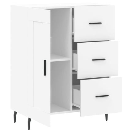 Skåp vit 69,5x34x90 cm konstruerat trä