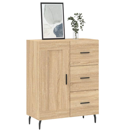 Skänk sonoma-ek 69,5x34x90 cm konstruerat trä