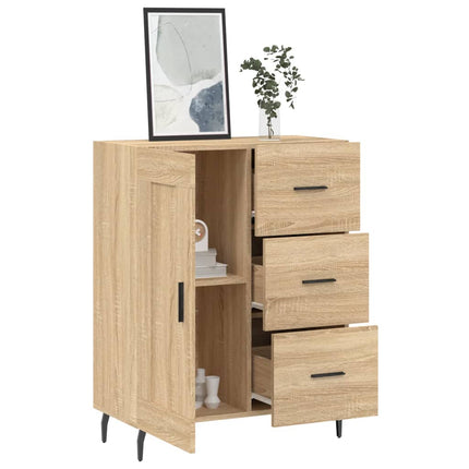 Skänk sonoma-ek 69,5x34x90 cm konstruerat trä