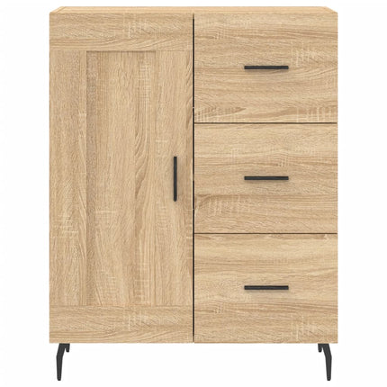 Skänk sonoma-ek 69,5x34x90 cm konstruerat trä